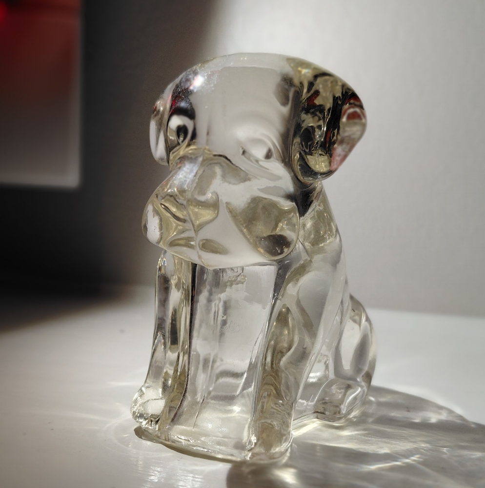 Crystal Dog Figurine